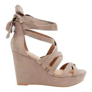 Torrid New Nude Ankle Strap Platform Wedge 9 Wide